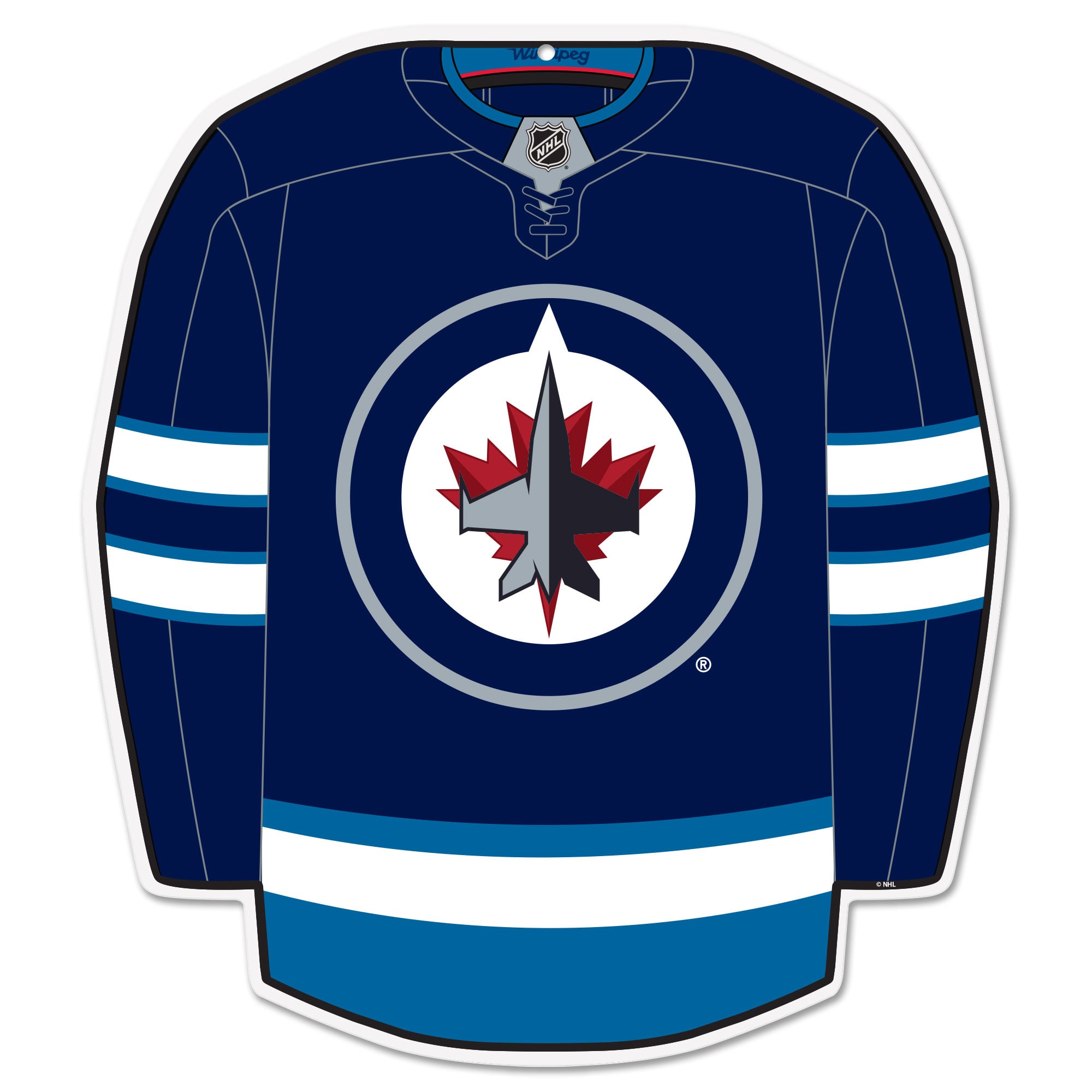Winnipeg Jets 22" Home Jersey Wall Sign