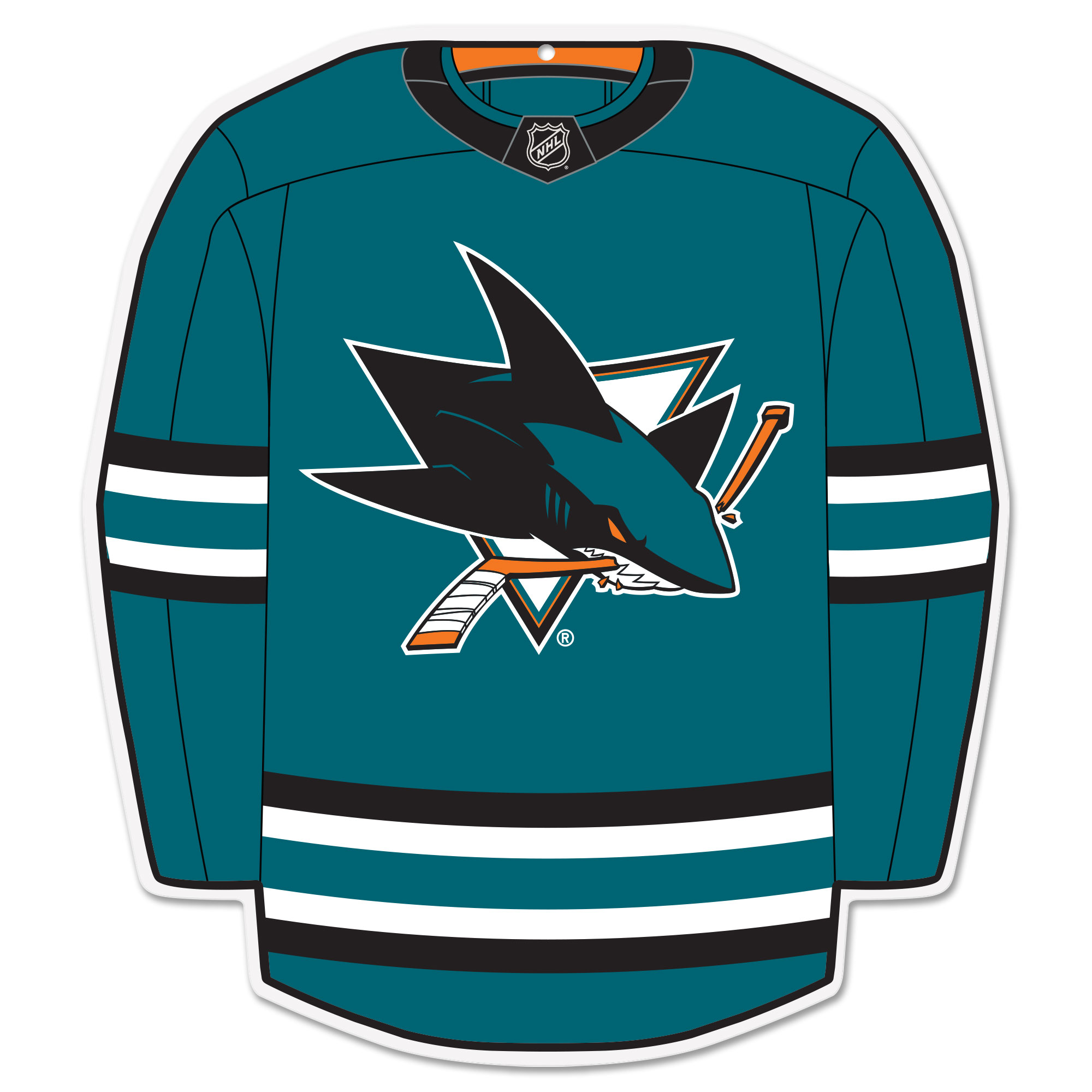 San Jose Sharks 22" Home Jersey Wall Sign