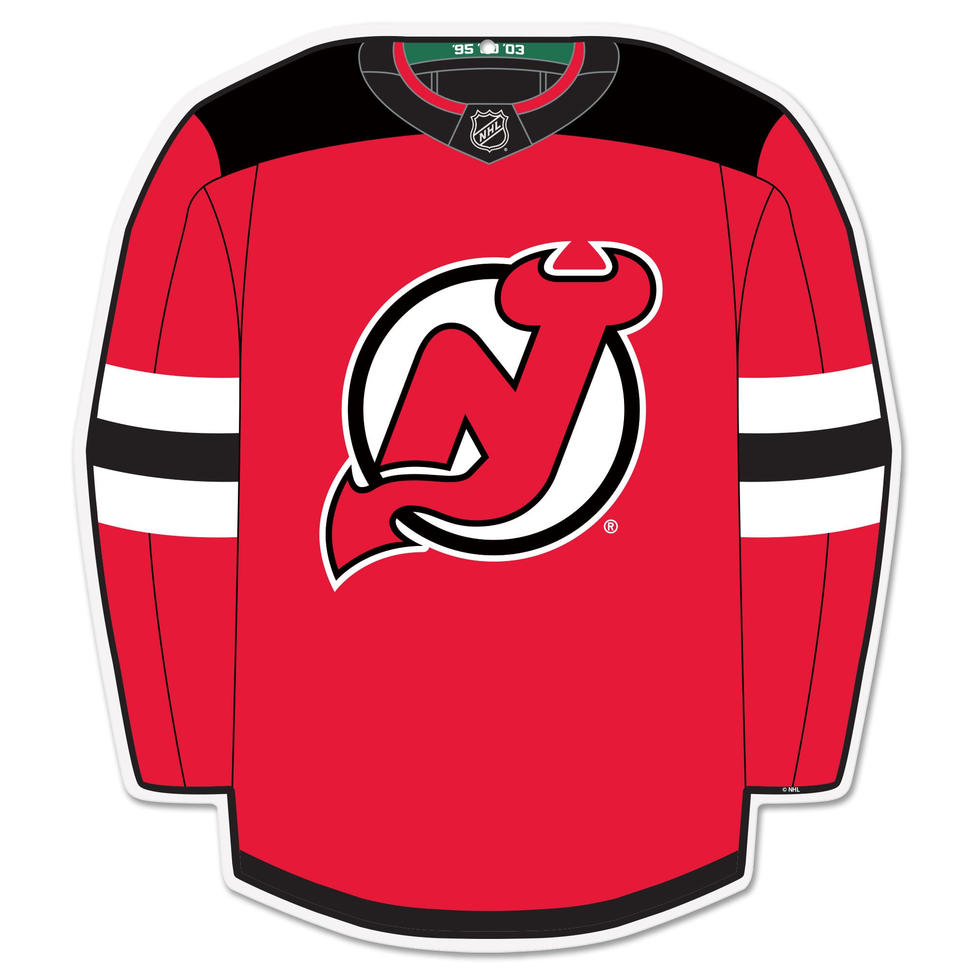 New Jersey Devils 22" Home Jersey Wall Sign