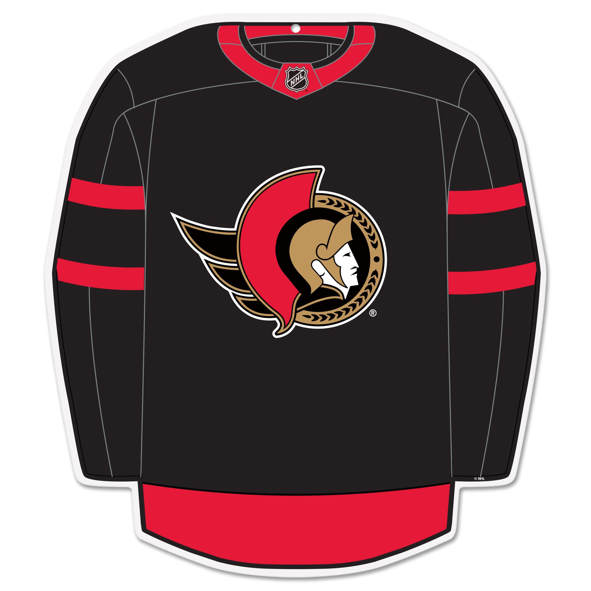 Ottawa Senators 22" Home Jersey Wall Sign