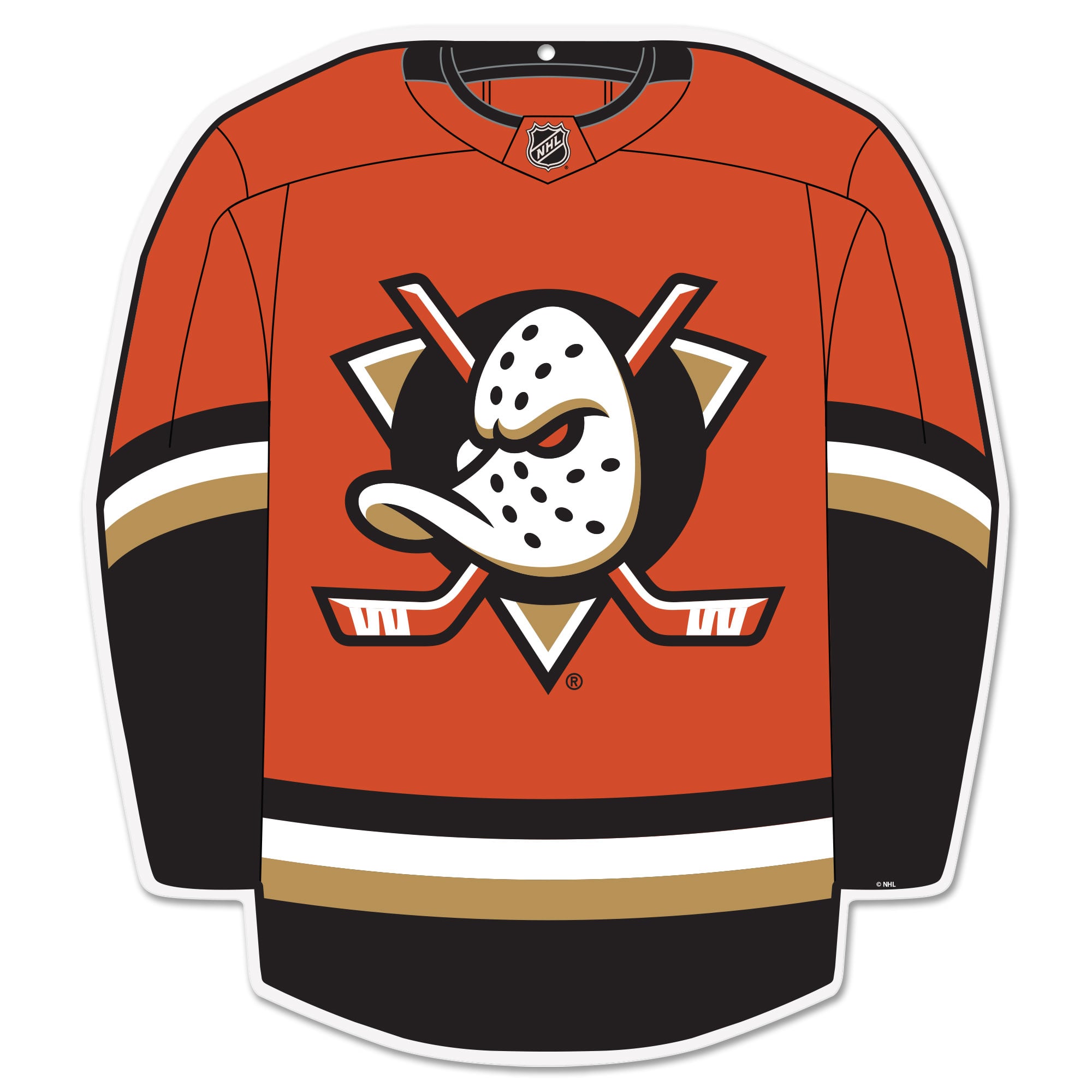 Anaheim Ducks 22" Home Jersey Wall Sign