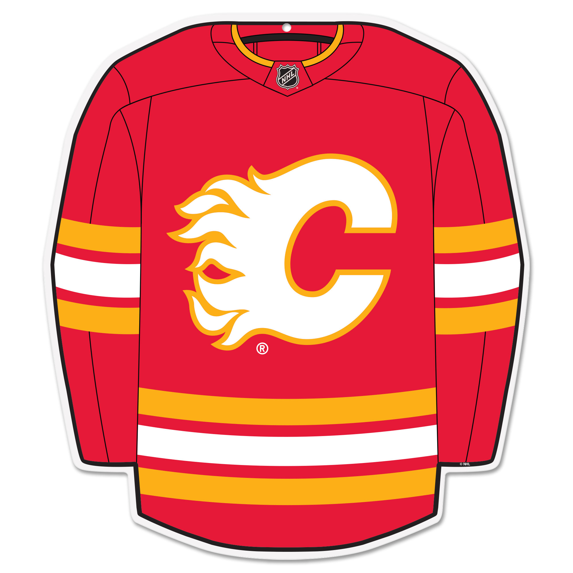 Calgary Flames 22" Home Jersey Wall Sign