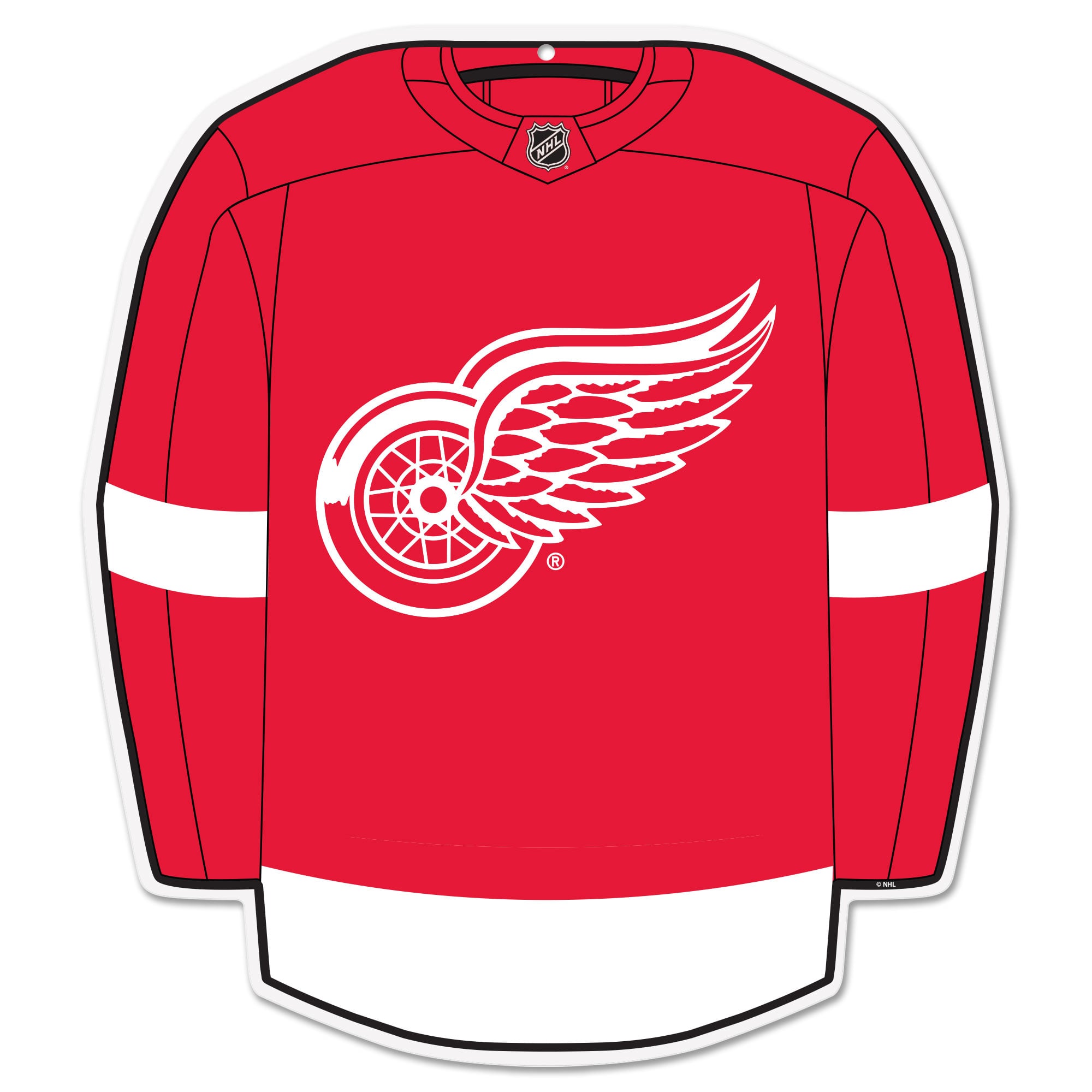 Detroit Red Wings 22" Home Jersey Wall Sign