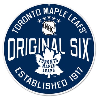 Toronto Maple Leafs 22" Original 6 Wall Sign