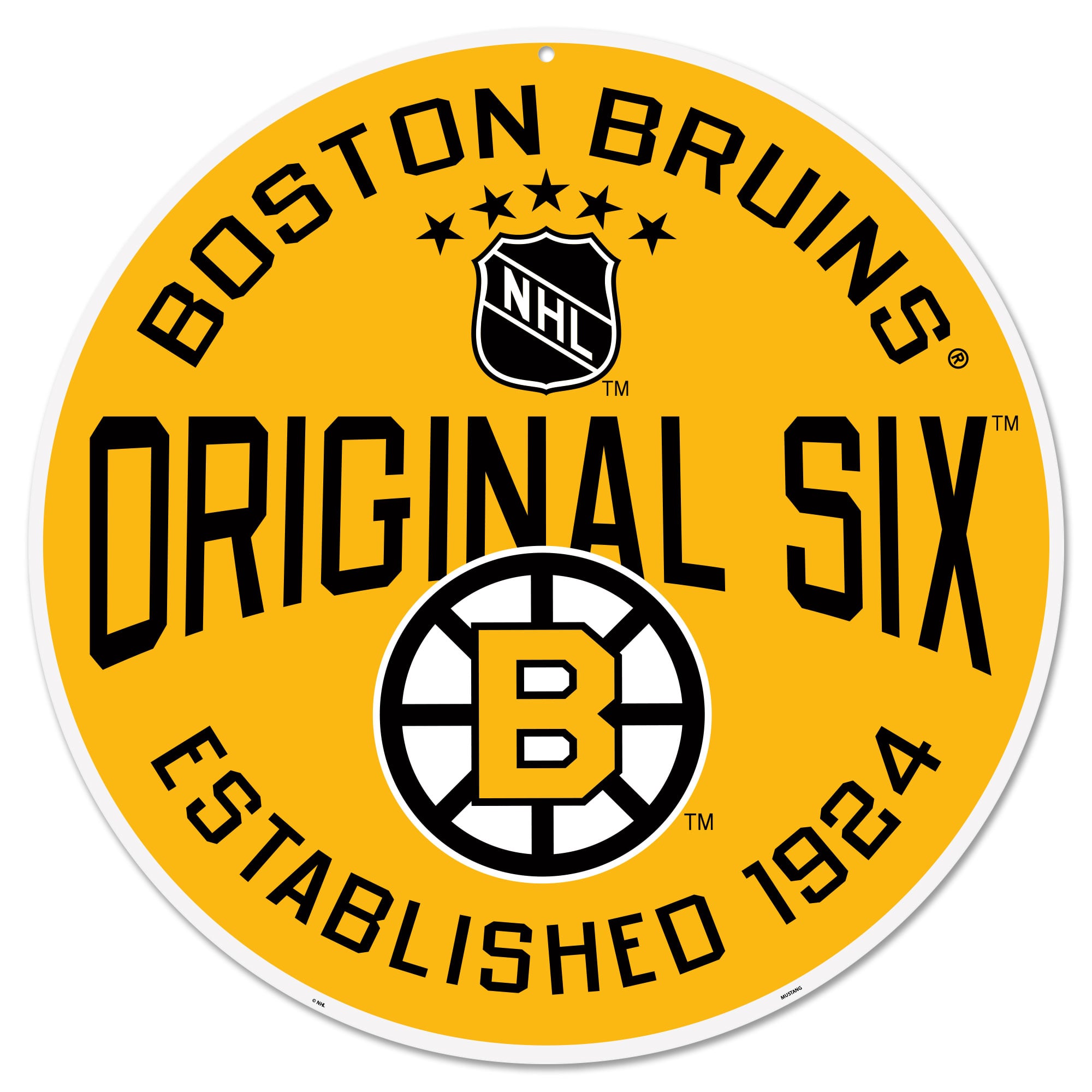 Boston Bruins 22" Original 6 Wall Sign