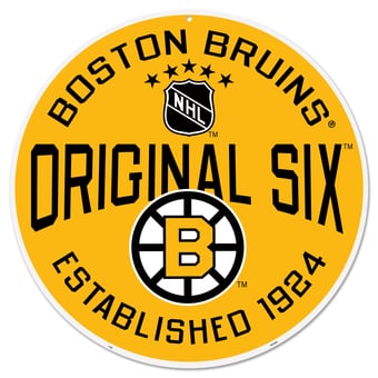 Boston Bruins 22" Original 6 Wall Sign