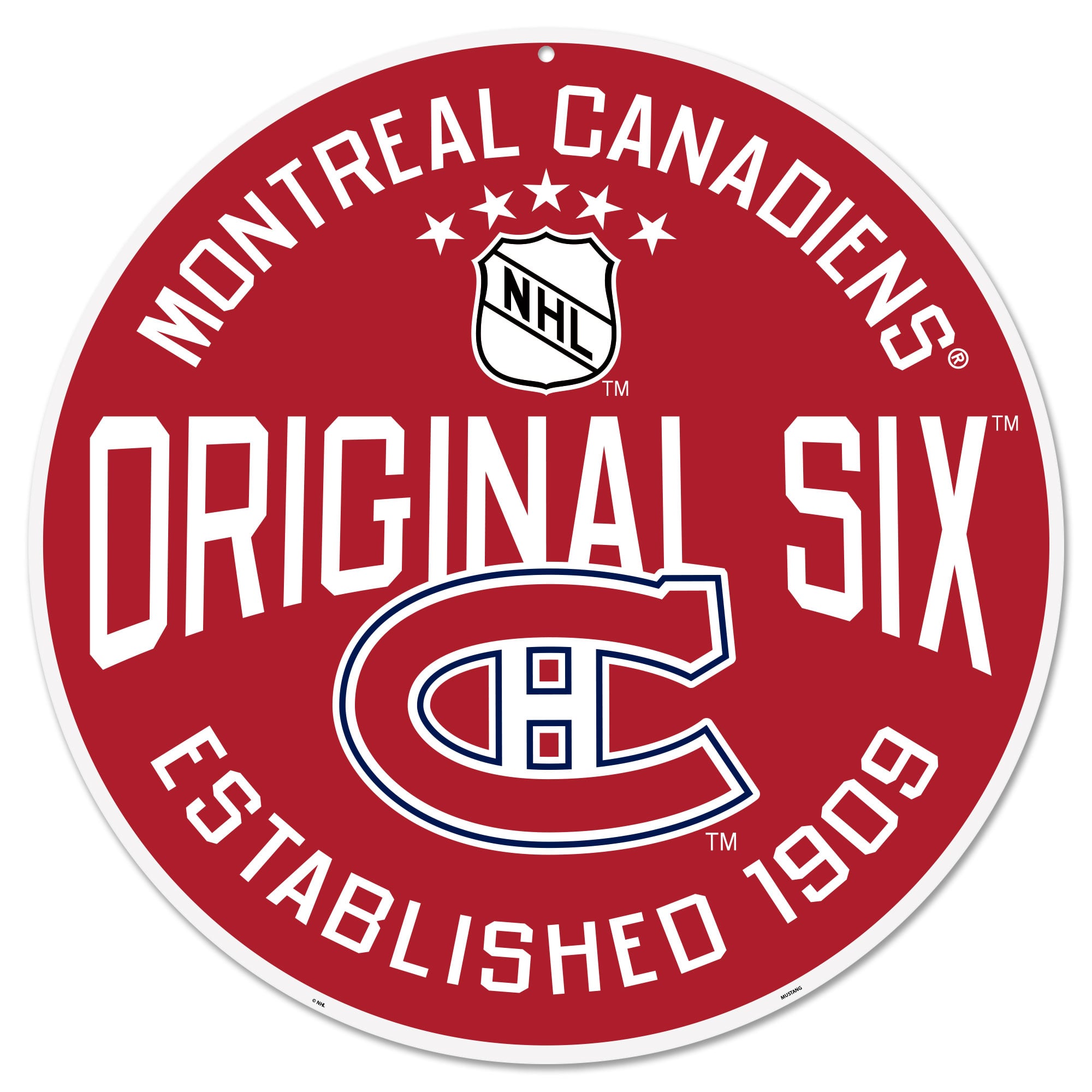Montreal Canadiens 22" Original 6 Wall Sign