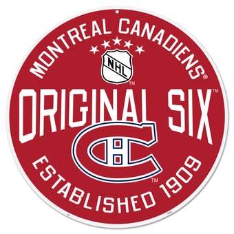 Montreal Canadiens 22" Original 6 Wall Sign