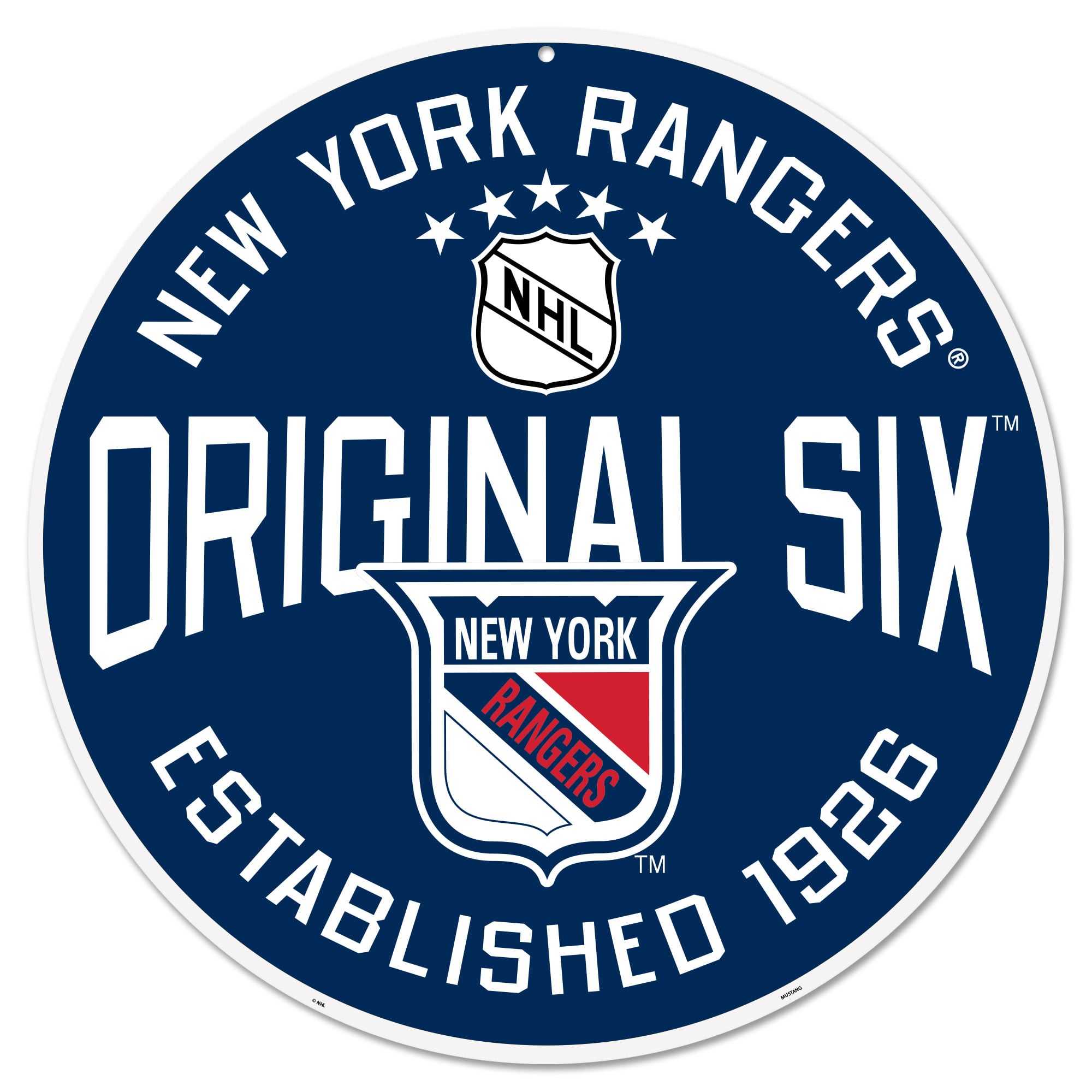 New York Rangers 22" Original 6 Wall Sign