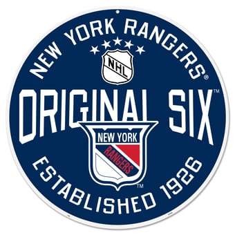 New York Rangers 22" Original 6 Wall Sign