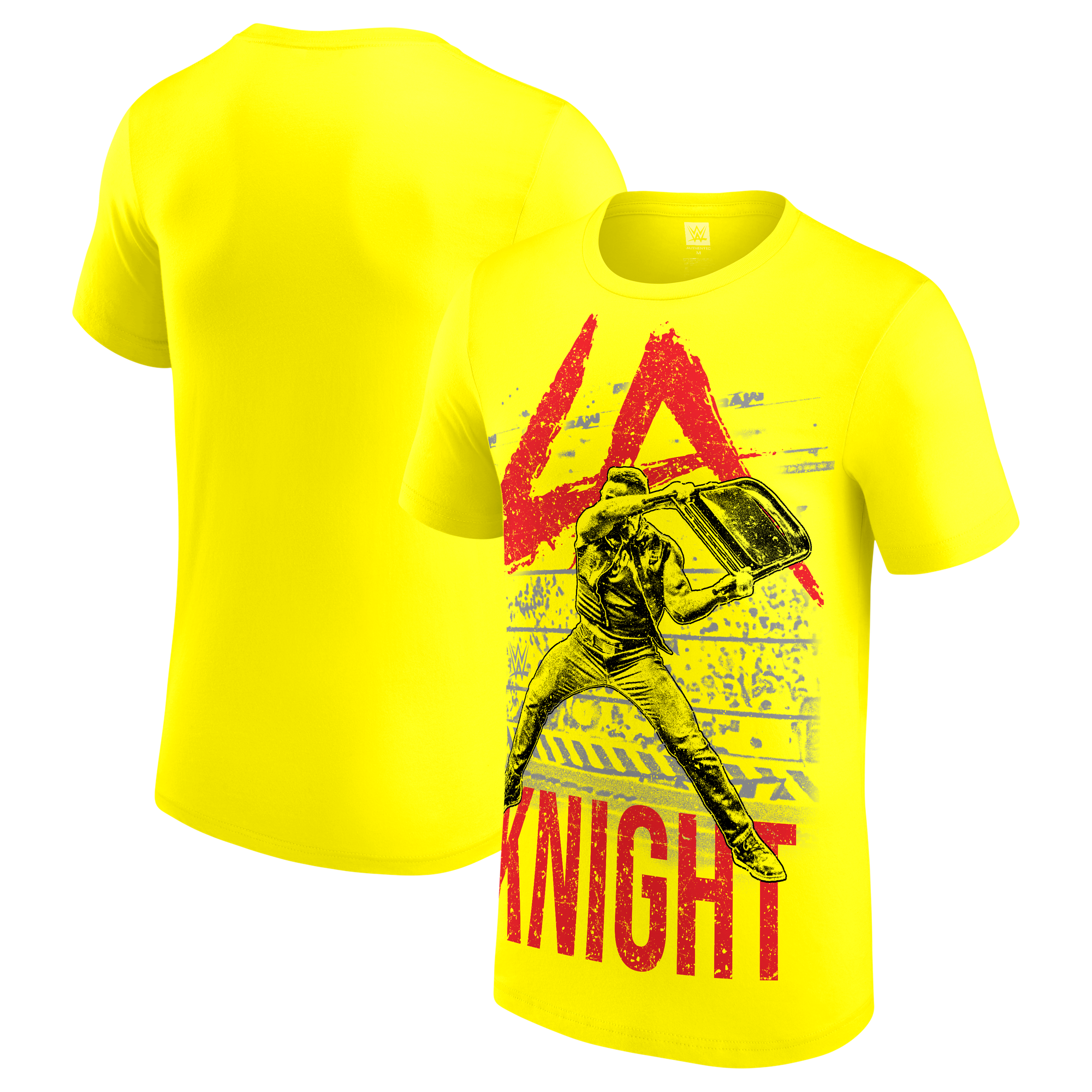 Men's Yellow LA Knight Illustration T-Shirt