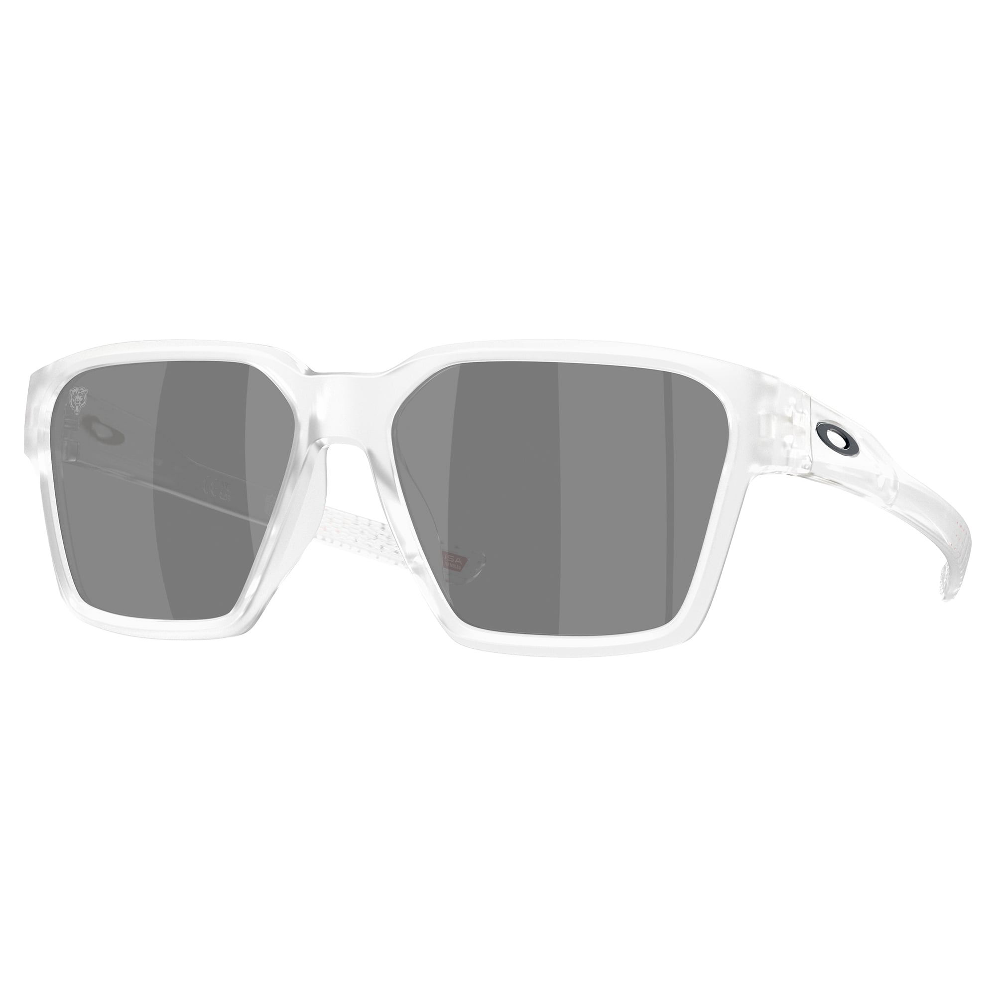 Unisex Oakley Chicago Bears Briza Matte Clear Sunglasses with Prizm Black Polarized Lenses
