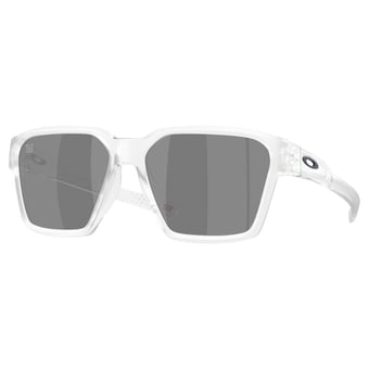 Unisex Oakley New York Giants Briza Matte Clear Sunglasses with Prizm Black Polarized Lenses