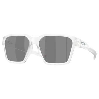 Unisex Oakley Las Vegas Raiders Briza Matte Clear Sunglasses with Prizm Black Polarized Lenses