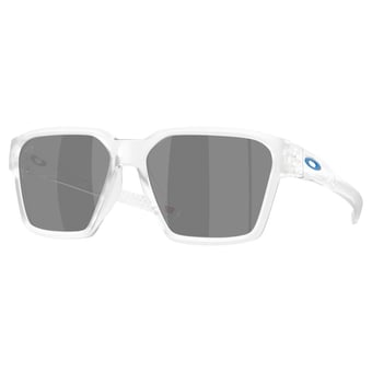 Unisex Oakley Carolina Panthers Briza Matte Clear Sunglasses with Prizm Black Polarized Lenses