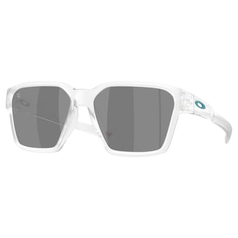 Unisex Oakley Miami Dolphins Briza Matte Clear Sunglasses with Prizm Black Polarized Lenses