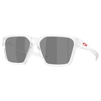 Unisex Oakley Houston Texans Briza Matte Clear Sunglasses with Prizm Black Polarized Lenses