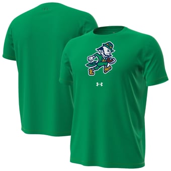 Men's Under Armour  Kelly Green Notre Dame Fighting Irish Golf Leprechaun Core Tech Stretch T-Shirt