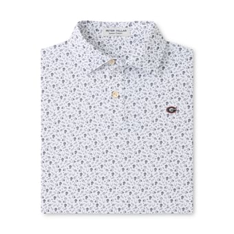 Youth Peter Millar  Gray Georgia Bulldogs Kick Off Performance Jersey Polo