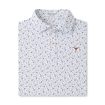 Youth Peter Millar  Gray Texas Longhorns Kick Off Performance Jersey Polo