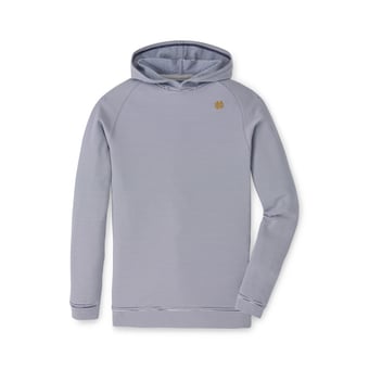 Youth Peter Millar  Navy Notre Dame Fighting Irish Pine Sugar Stripe Performance Pullover Hoodie