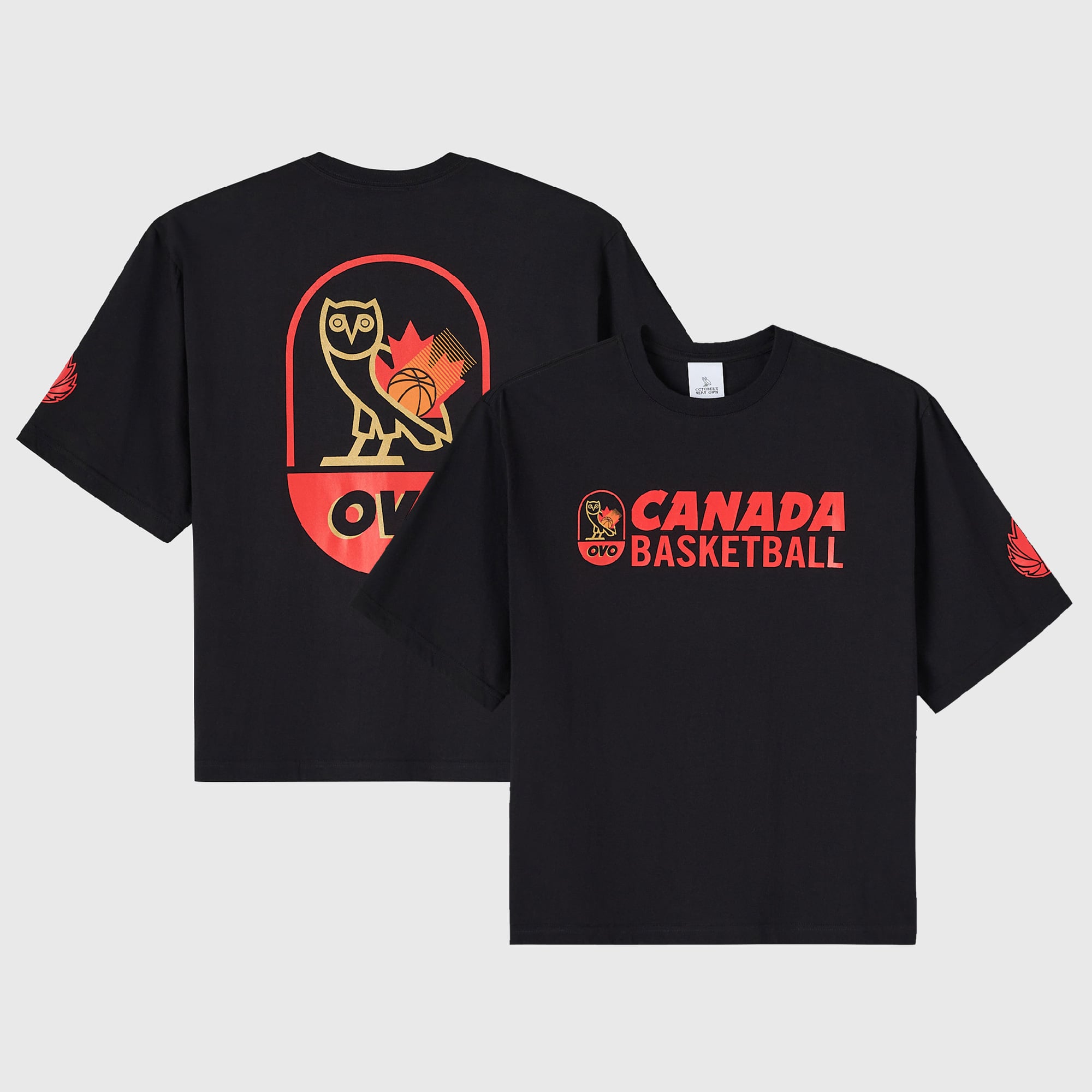 Men's OVO Black Canada Basketball T-Shirt