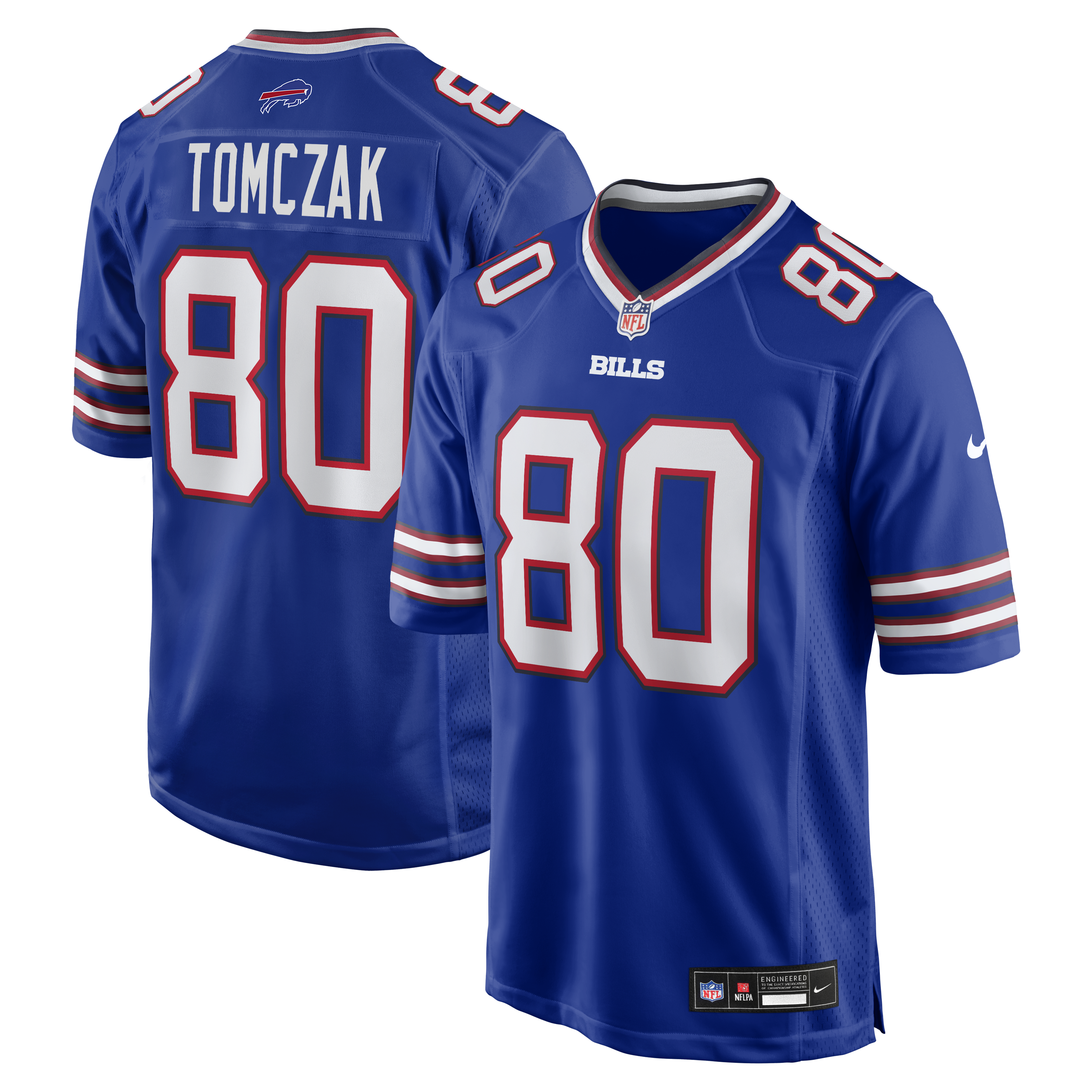 Men's Nike Max Tomczak Royal Buffalo Bills Team Game Jersey