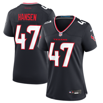 Women's Nike Louis Hansen Navy Houston Texans Team Game Jersey