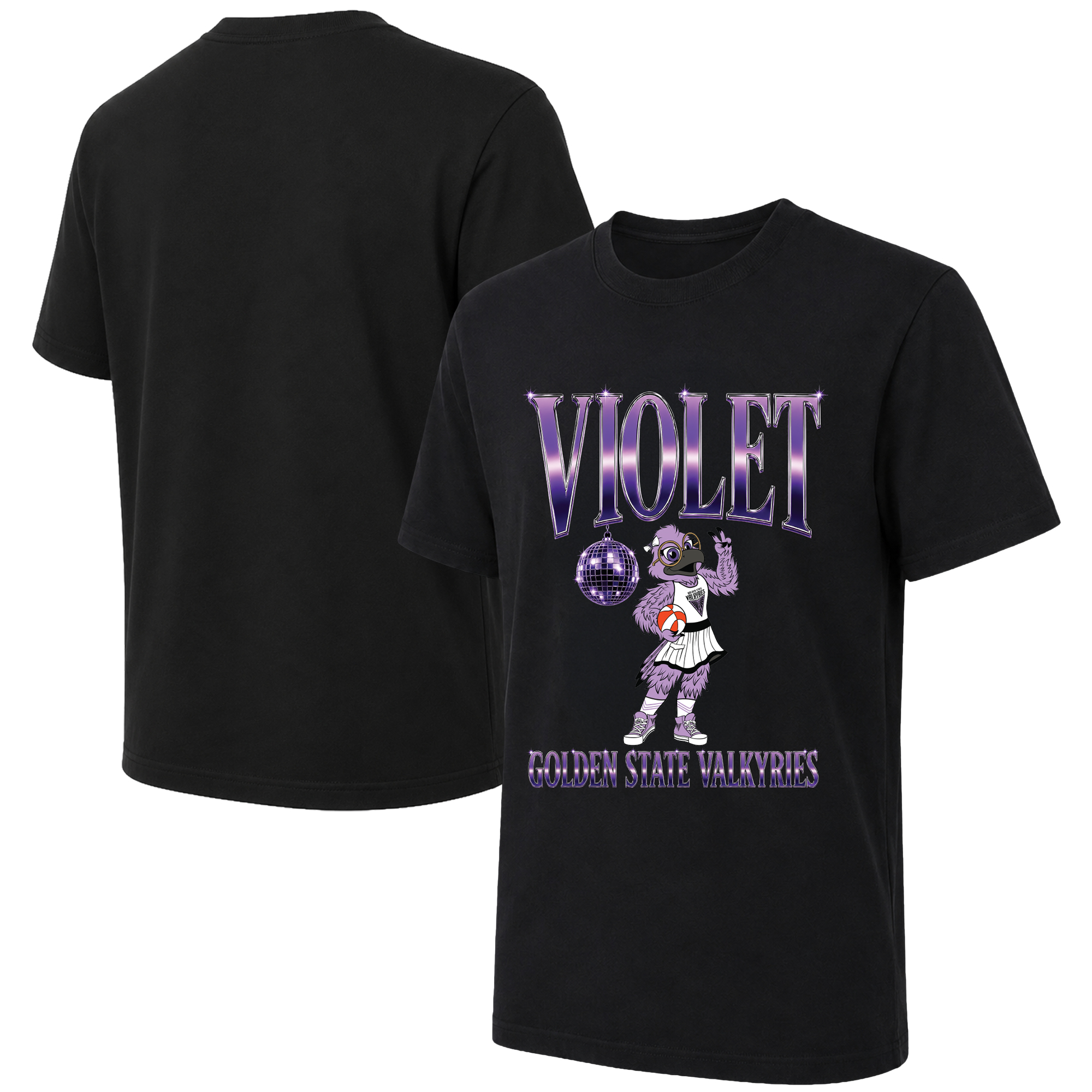 Unisex Oaklandish Black Golden State Valkyries Disco Mascot T-Shirt Unisex Oaklandish Black Golden State Valkyries Disco Mascot T-Shirt