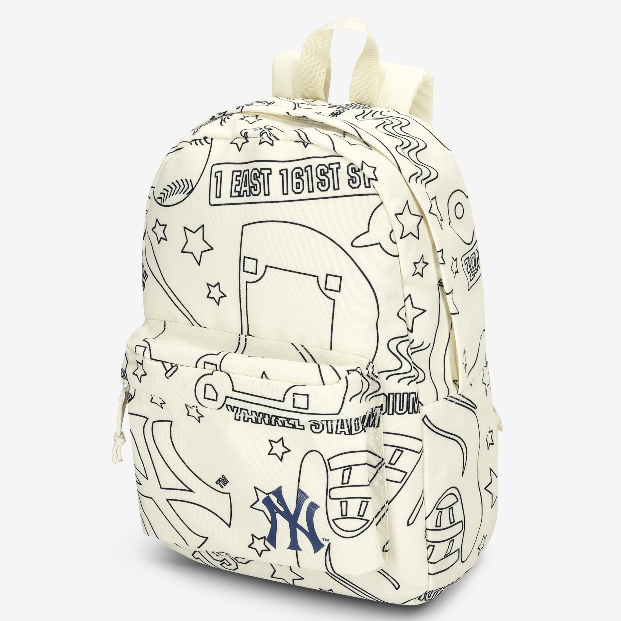 Youth Bonderkage  Tan New York Yankees Drawing Backpack