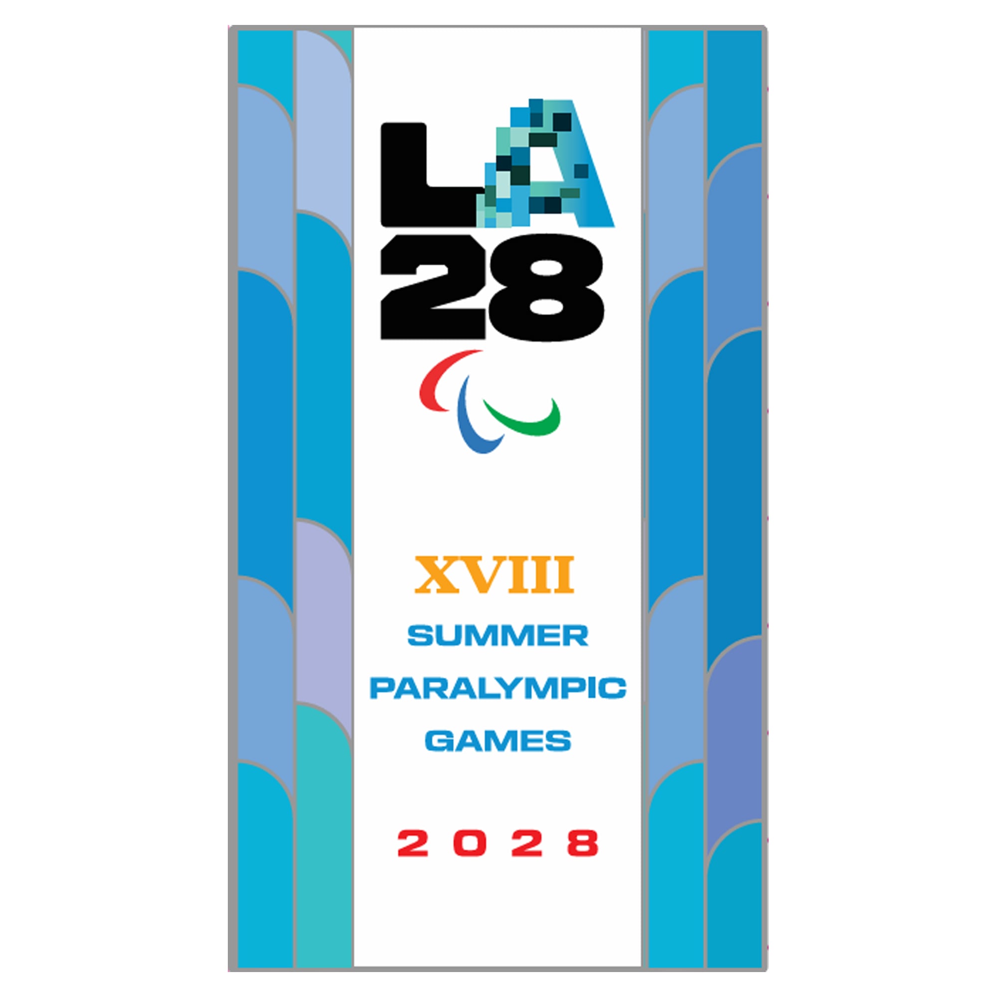LA28 Superbloom Collection Paralympics Bluebell Pin