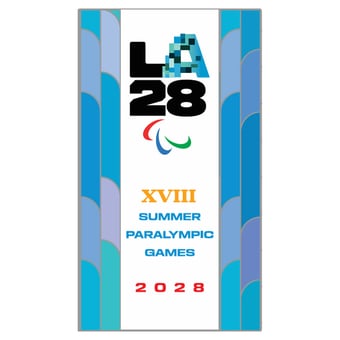LA28 Superbloom Collection Paralympics Bluebell Pin