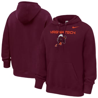 Men's Nike Maroon Virginia Tech Hokies Rushing Hokie Club Fleece Hoodie