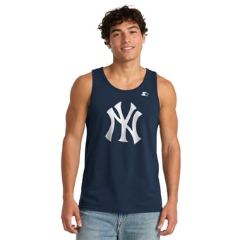 Men's Starter Navy New York Yankees Tank Top