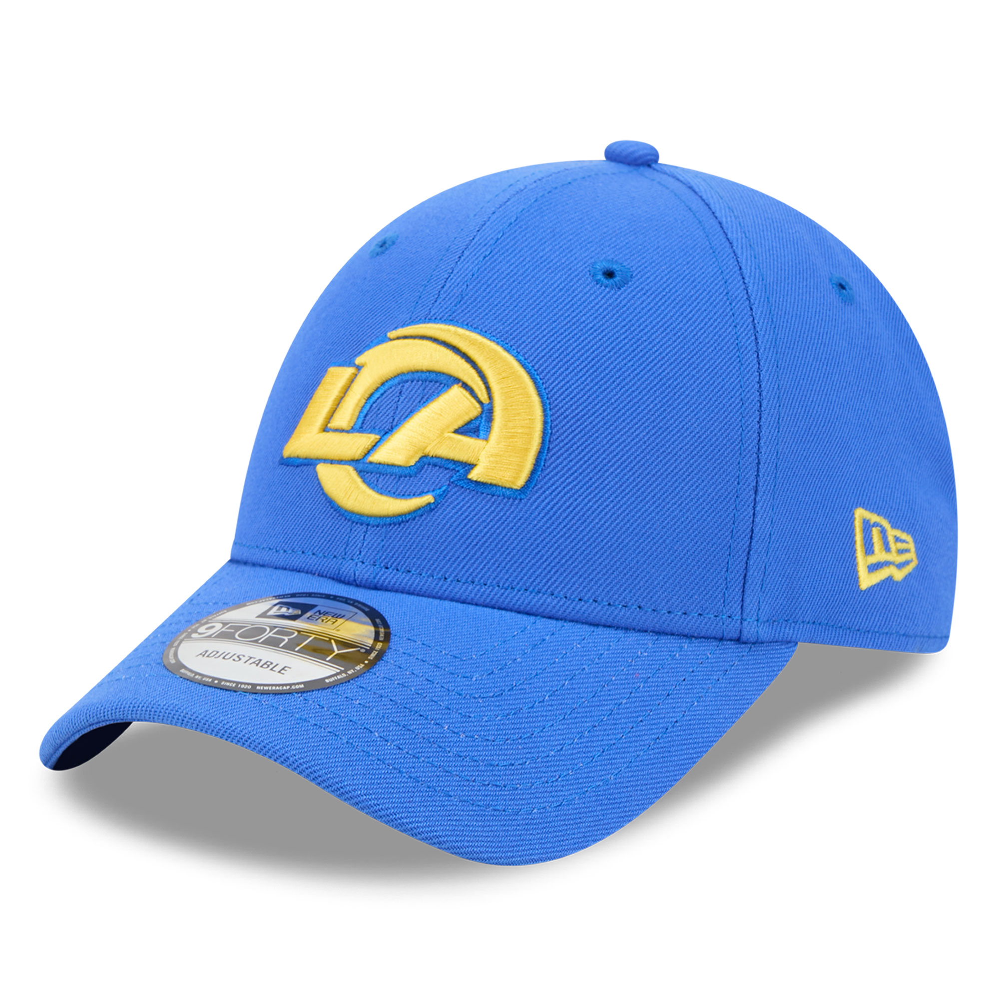 Men's New Era Blue Los Angeles Rams Core Team 9FORTY Adjustable Hat
