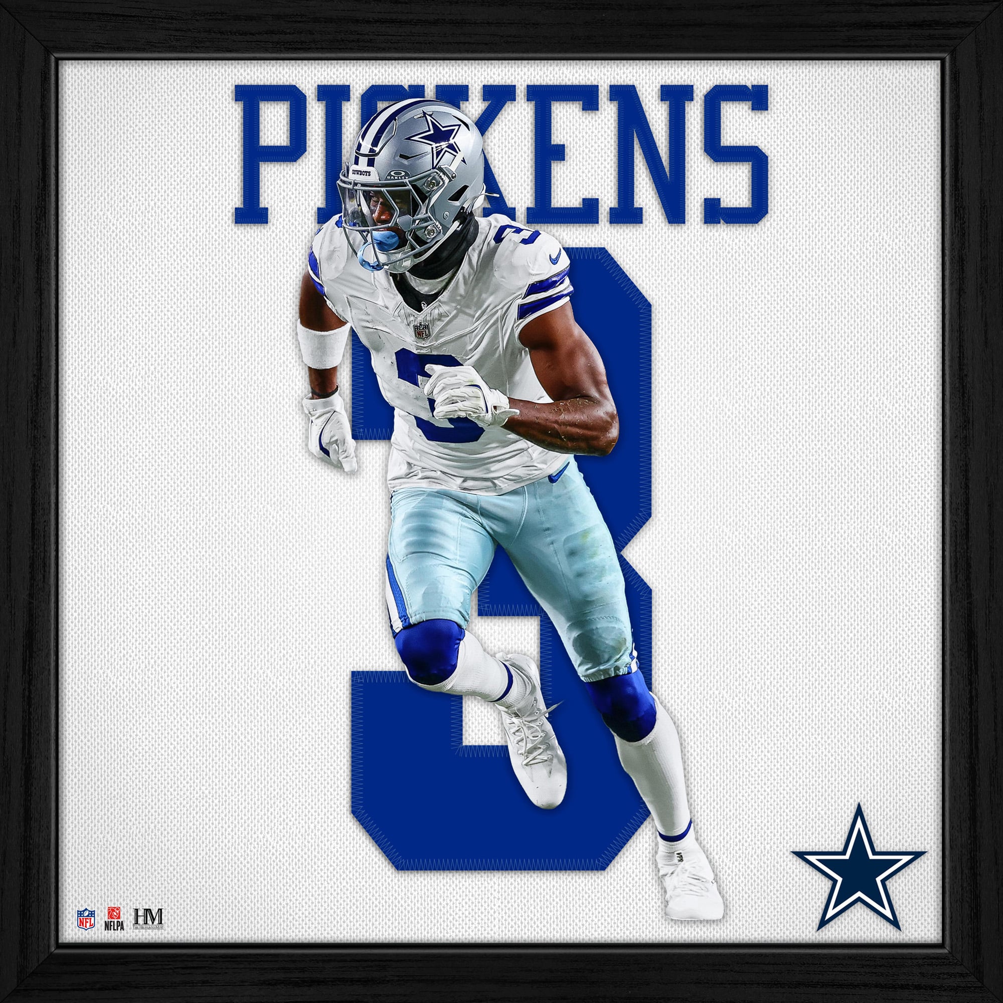 Highland Mint George Pickens Dallas Cowboys 13" x 13" Impact Jersey Framed Photo