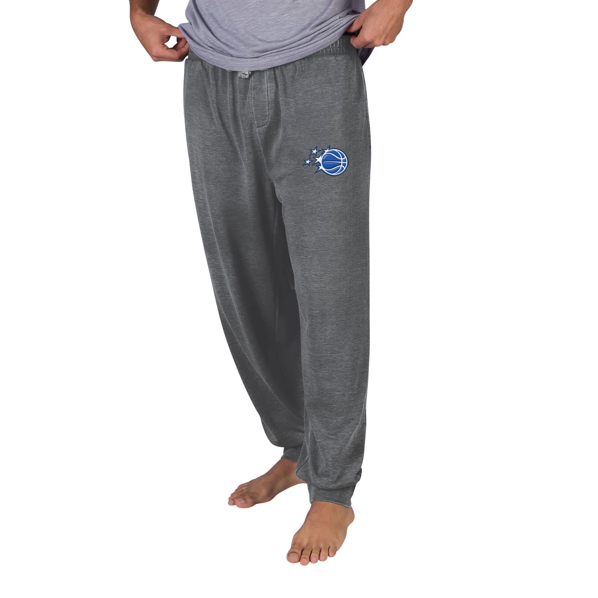 Men's Concepts Sport Charcoal Orlando Magic Trackside Burnout Wash Cuffed-Leg Pants
