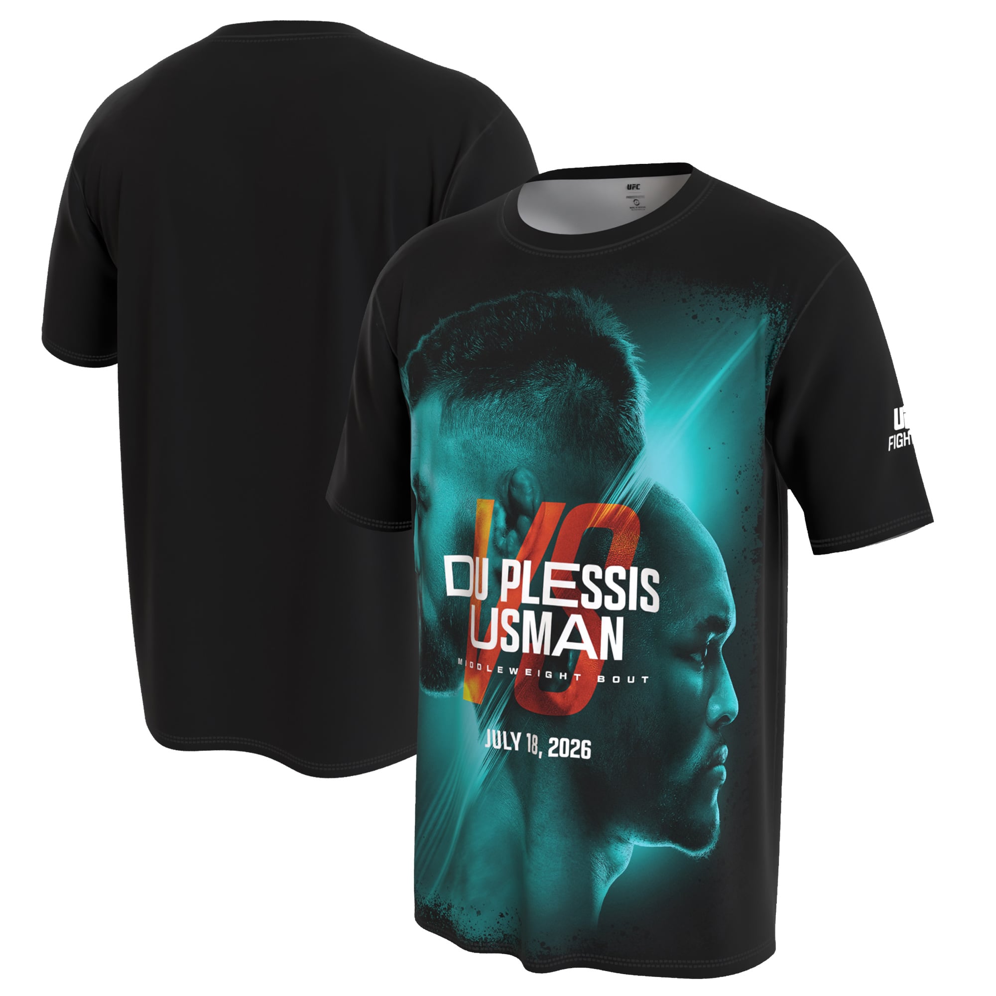 Youth ProSphere Black UFC Fight Night: Du Plessis vs. Usman T-Shirt