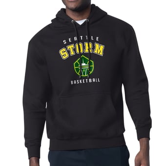 Men's Starter Black Seattle Storm  Logo Graphic Hoodie