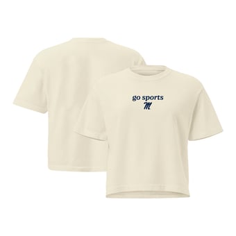 Women's Comfort Colors Cream Ole Miss Rebels Go Sports Cropped T-Shirt