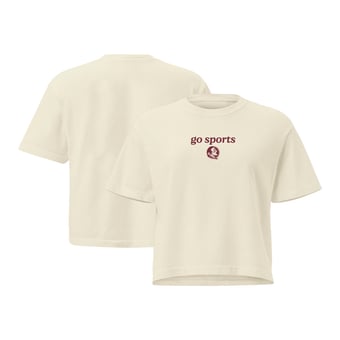 Women's Comfort Colors Cream Florida State Seminoles Go Sports Cropped T-Shirt