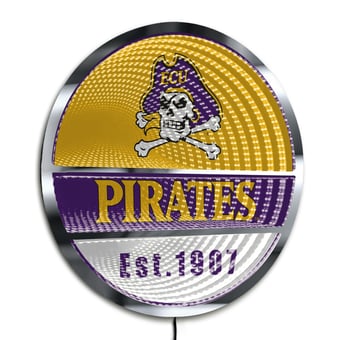 ECU Pirates Three-Cell Circular Infinity Light