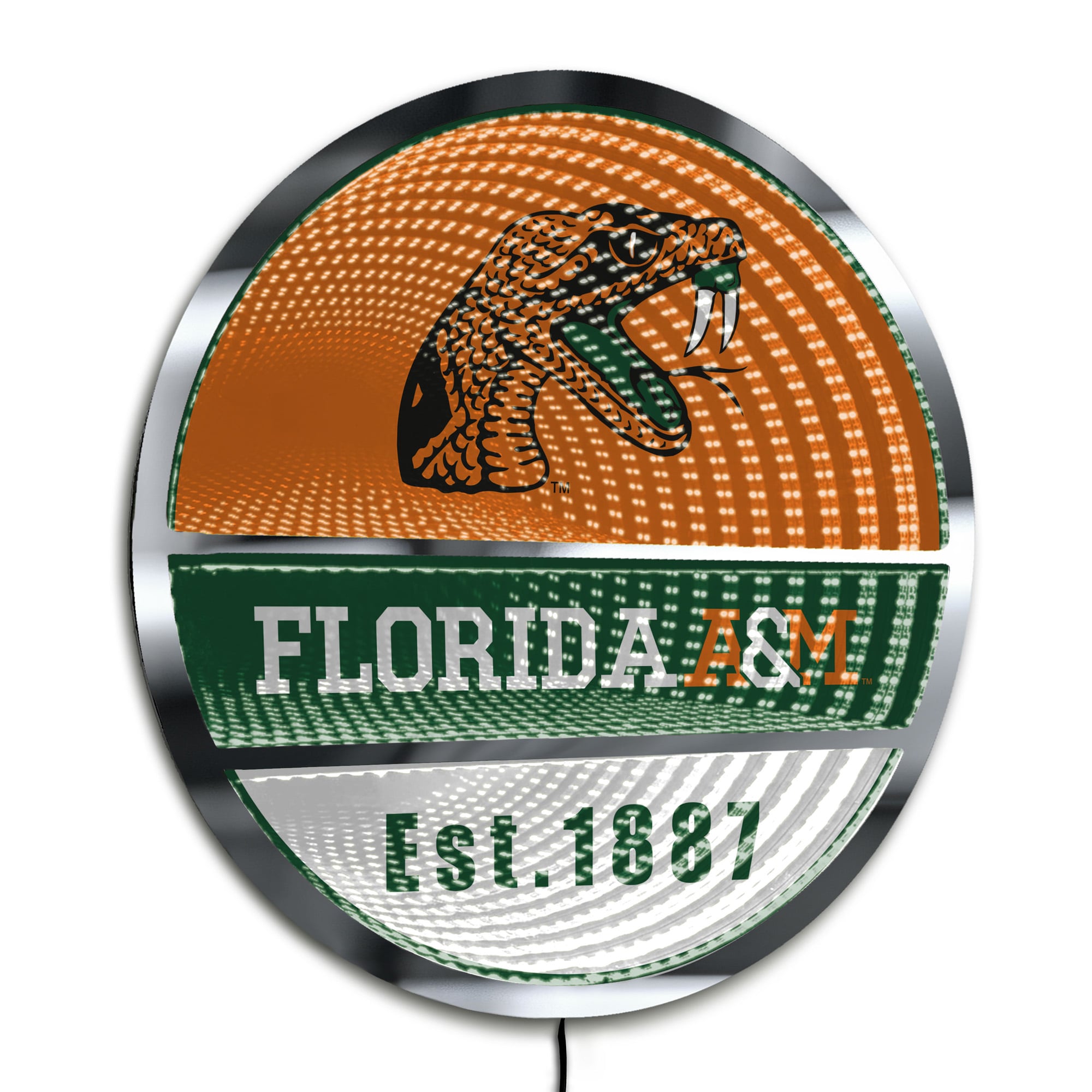 Florida A&M Rattlers Three-Cell Circular Infinity Light