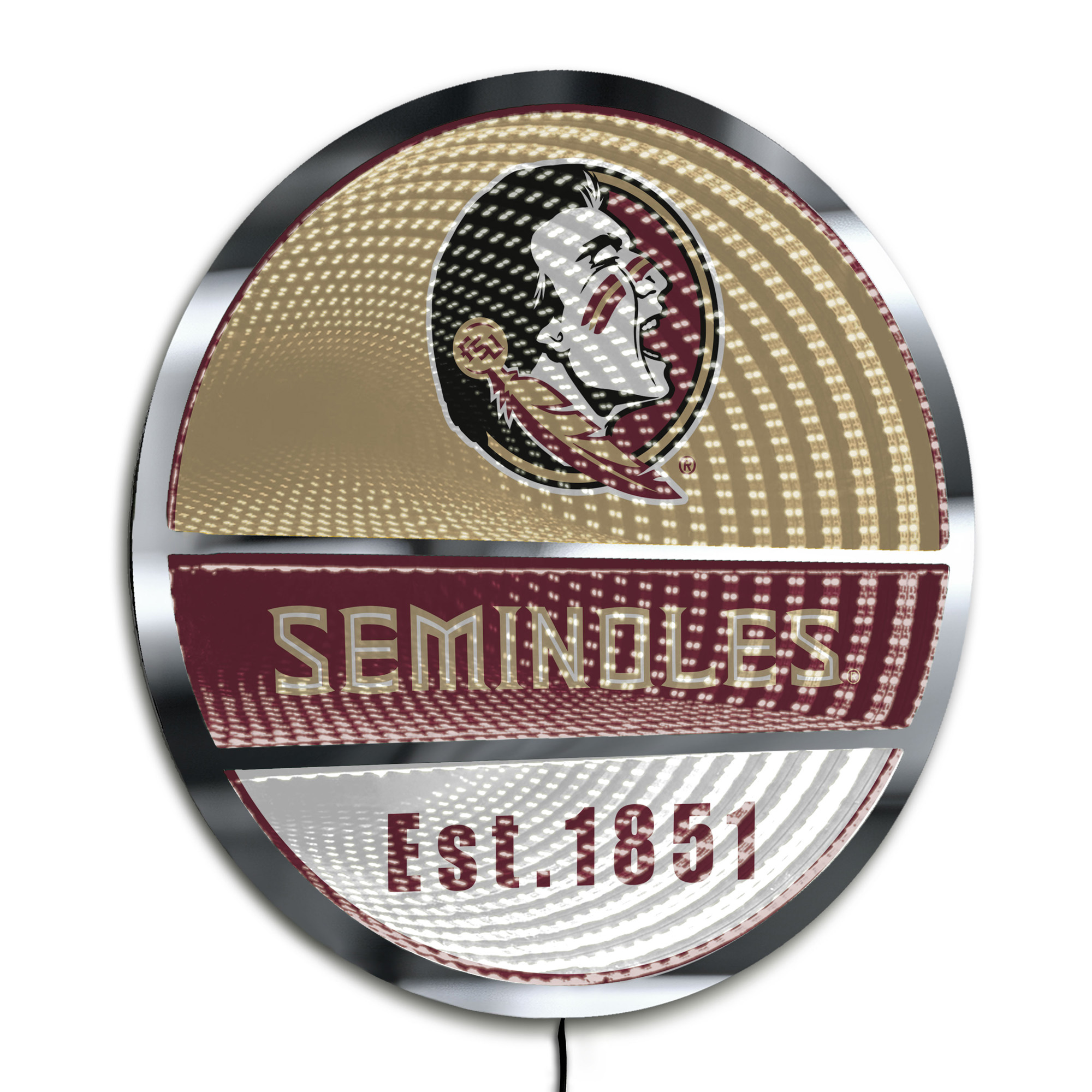 Florida State Seminoles Three-Cell Circular Infinity Light