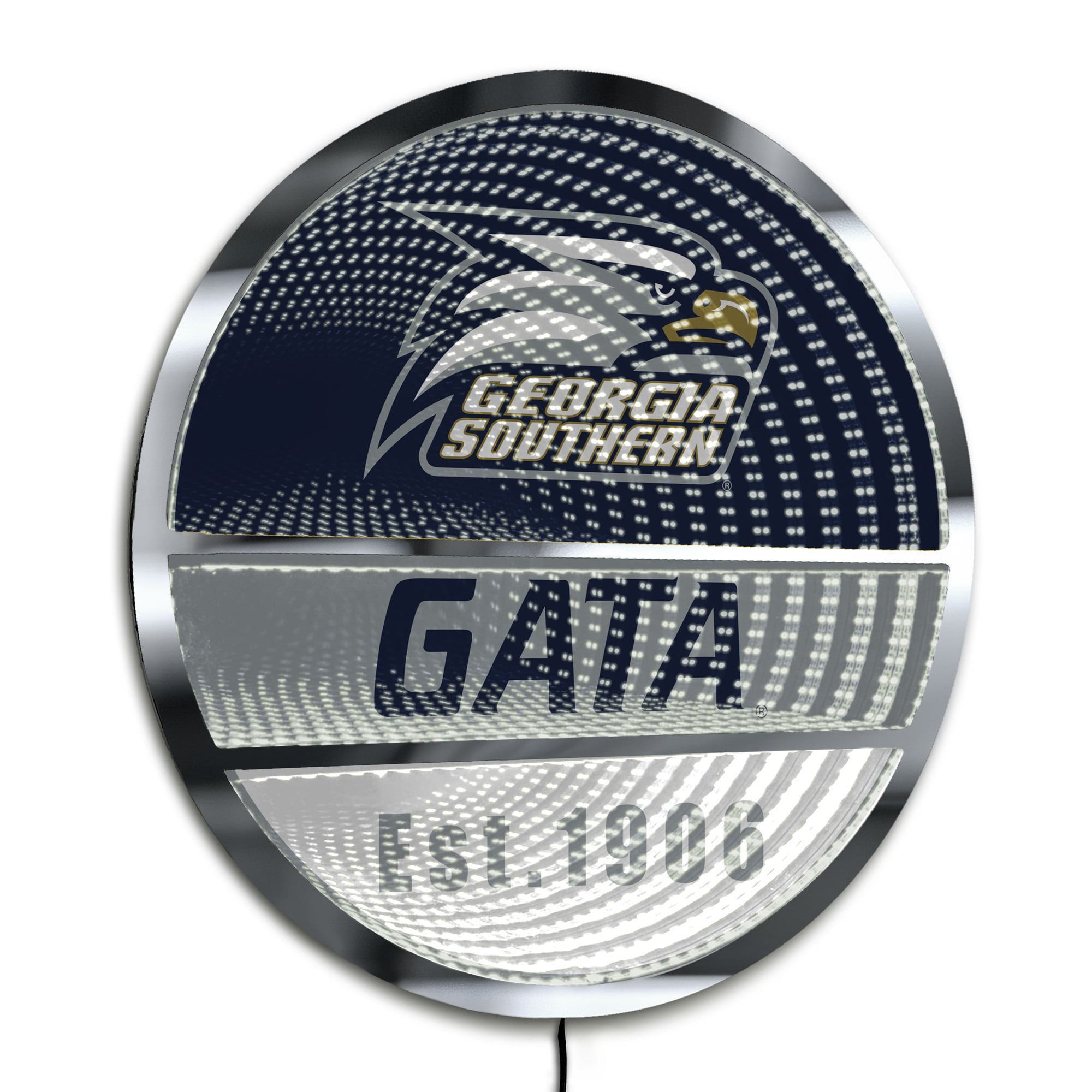 Georgia Southern Eagles Three-Cell Circular Infinity Light