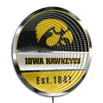 Iowa Hawkeyes Three-Cell Circular Infinity Light
