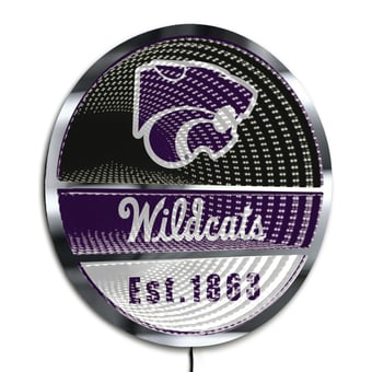 Kansas State Wildcats Three-Cell Circular Infinity Light