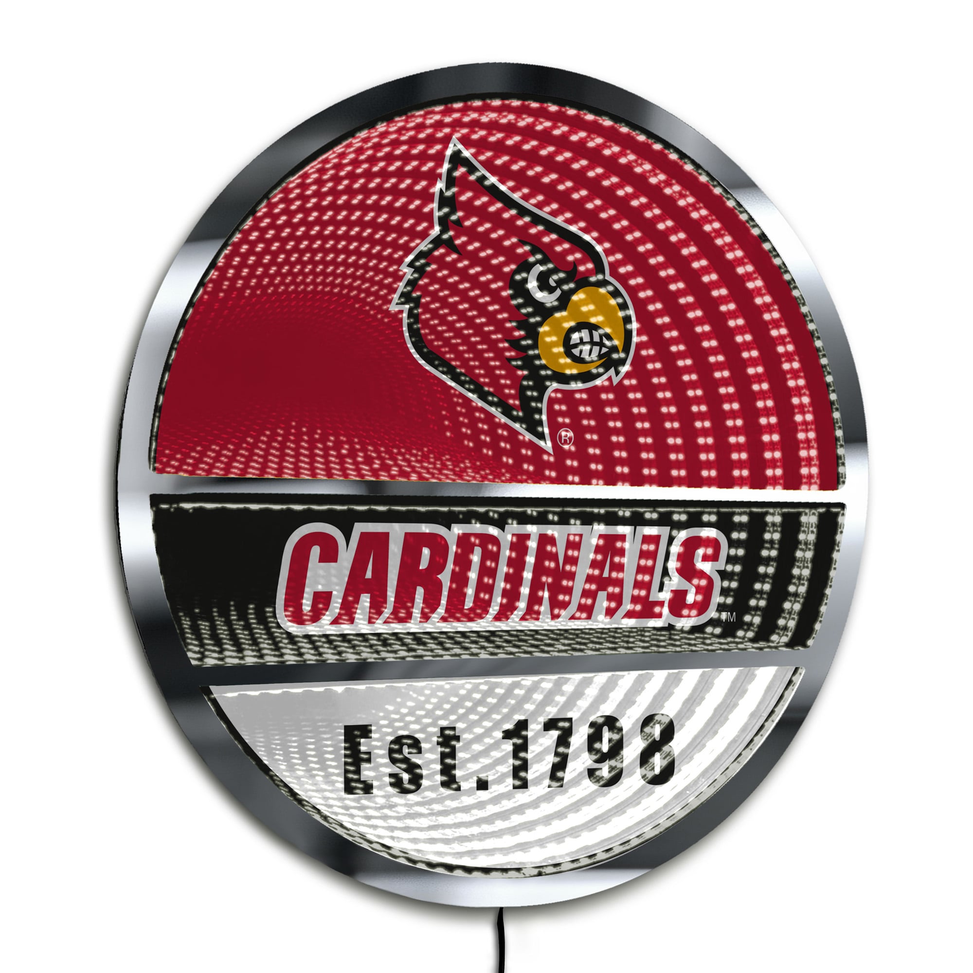Louisville Cardinals Three-Cell Circular Infinity Light