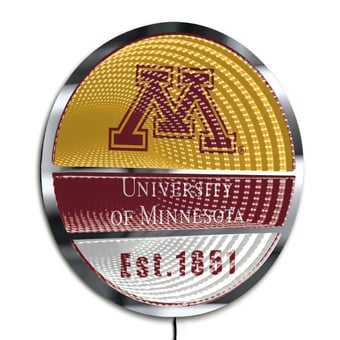 Minnesota Golden Gophers Three-Cell Circular Infinity Light