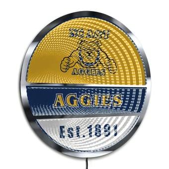 North Carolina A&T Aggies Three-Cell Circular Infinity Light